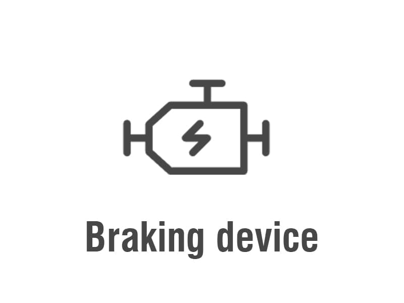 double nut ball screw brake