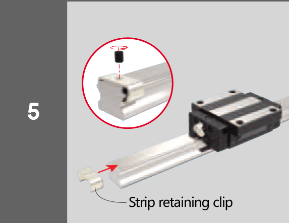 Installation method of linear guide