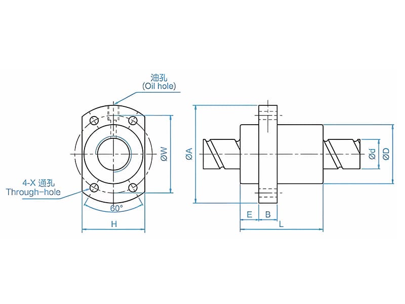 linear ball screws FFY series